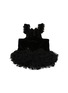  - KALINA - Small Polka Dot Tutu Velvet Dog Dress — Black