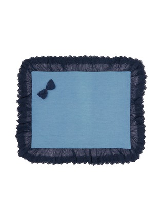 Main View - Click To Enlarge - KALINA - Denim Lace Square Café Mat