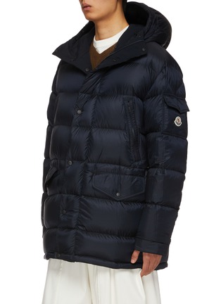 Detail View - Click To Enlarge - MONCLER - Hooded Reversible Long Parka