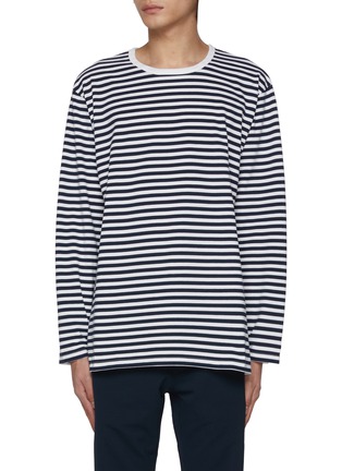 Main View - Click To Enlarge - NANAMICA - Coolma Striped Long Sleeve T-shirt