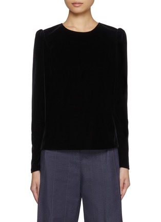 Main View - Click To Enlarge - CAROLINA HERRERA - Crewneck Long Sleeve Top