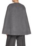 Back View - Click To Enlarge - CAROLINA HERRERA - Button Front Wool Cashmere Cape