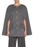 Main View - Click To Enlarge - CAROLINA HERRERA - Button Front Wool Cashmere Cape