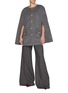 Figure View - Click To Enlarge - CAROLINA HERRERA - Button Front Wool Cashmere Cape