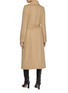 Back View - Click To Enlarge - SENTALER - Wrap Wool Long Coat