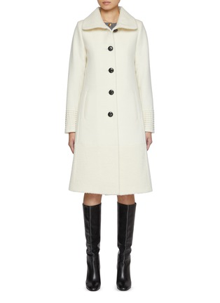 Main View - Click To Enlarge - SENTALER - Bouclé Wool Coat