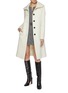 Figure View - Click To Enlarge - SENTALER - Bouclé Wool Coat