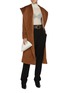 Figure View - Click To Enlarge - SENTALER - Shawl Collar Suri Alpaca Long Coat