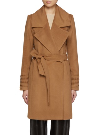 Main View - Click To Enlarge - SENTALER - Notch Collar Wool Mid Length Coat