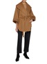 Figure View - Click To Enlarge - SENTALER - Shawl Collar Wool Cape