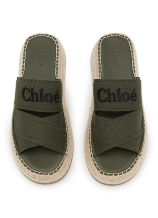 Detail View - Click To Enlarge - CHLOÉ - Mila Platfrom Linen Sandals