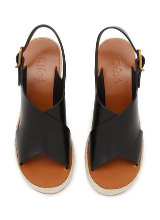 Detail View - Click To Enlarge - CHLOÉ - Pary 110 Leather Wedge Sandals