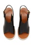 Detail View - Click To Enlarge - CHLOÉ - Pary 110 Leather Wedge Sandals