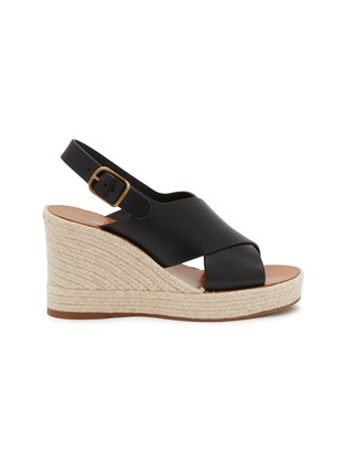 Main View - Click To Enlarge - CHLOÉ - Pary 110 Leather Wedge Sandals