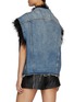 Back View - Click To Enlarge - R13 - Faux Fur Trimmed Denim Trucker Vest