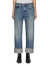 Main View - Click To Enlarge - R13 - Boyfriend Cuffed Medium Wash Jeans