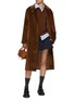 Figure View - Click To Enlarge - MIU MIU - Boxy Button up Corduroy Coat