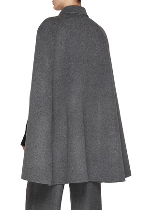 Back View - Click To Enlarge - THE LOOM - Zip Up Wool Cashmere Cape