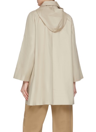 Back View - Click To Enlarge - THE LOOM - Hooded Cotton Blend Half Coat