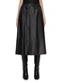 Main View - Click To Enlarge - YVES SALOMON - Tie Waist Leather Midi Skirt