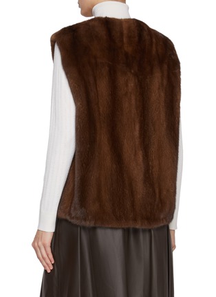 Back View - Click To Enlarge - YVES SALOMON - Mink Fur Gilet