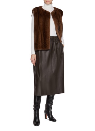 Figure View - Click To Enlarge - YVES SALOMON - Mink Fur Gilet