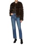 Figure View - Click To Enlarge - YVES SALOMON - Sable Fur Goat Leather Jacket