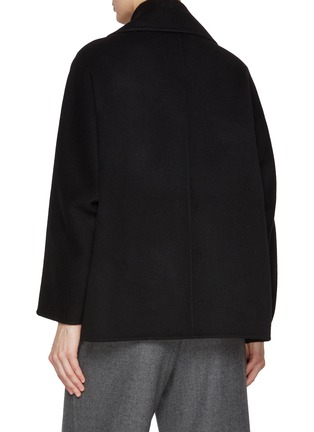 Back View - Click To Enlarge - THE LOOM - Dolman Sleeve Wool Cashmere Half Coat