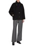 Figure View - Click To Enlarge - THE LOOM - Dolman Sleeve Wool Cashmere Half Coat