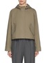 Main View - Click To Enlarge - THE LOOM - Cropped Hooded Cotton Blend Jacket