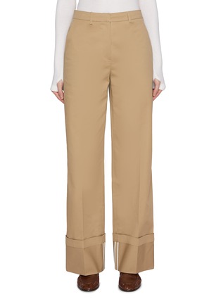 Main View - Click To Enlarge - THE LOOM - Cotton Blend Cuffed Leg Pants