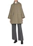 Figure View - Click To Enlarge - THE LOOM - Hooded Cotton Blend Half Coat