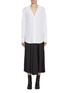 Main View - Click To Enlarge - MM6 MAISON MARGIELA - Poplin Cotton Shirt Dress