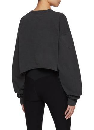 Back View - Click To Enlarge - JOAH BROWN - Vintage Henley Long Sleeve Cotton Top