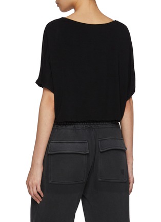 Back View - Click To Enlarge - JOAH BROWN - Slouchy Crop T-shirt