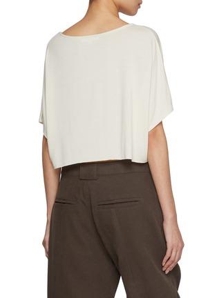 Back View - Click To Enlarge - JOAH BROWN - Slouchy Crop T-shirt