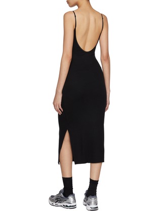 Back View - Click To Enlarge - JOAH BROWN - V-neck Midi Dress