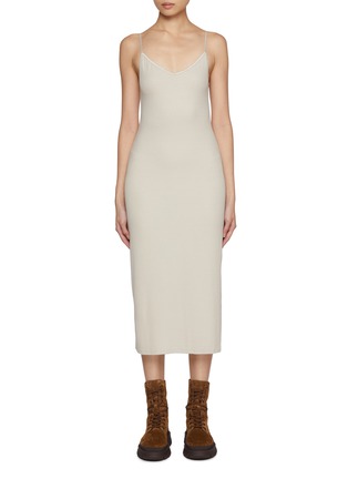 Main View - Click To Enlarge - JOAH BROWN - V-neck Midi Dress