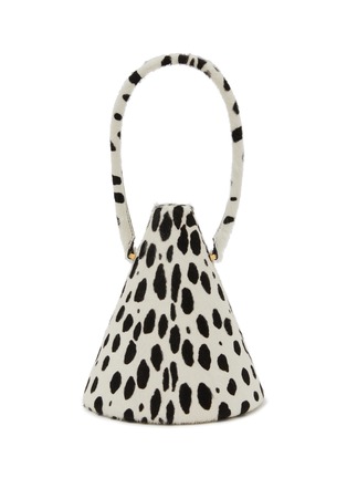 Main View - Click To Enlarge - ALAÏA - Small Cone Minaudiere Calf Hair Leather Bag