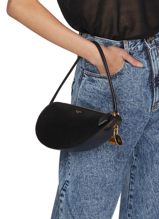 Figure View - Click To Enlarge - ALAÏA - Small Le Demi-Coeur Shoulder Bag