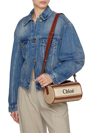 Front View - Click To Enlarge - CHLOÉ - Woody Crossbody Tote Bag