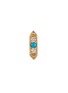 Main View - Click To Enlarge - MÉTIER BY TOMFOOLERY - Astra Didi Hexa 14K Yellow Gold Diamond Turquoise Stud