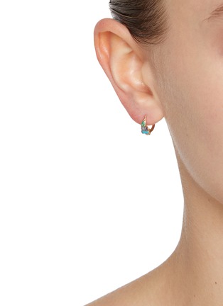 Figure View - Click To Enlarge - MÉTIER BY TOMFOOLERY - Multi Claw Gemstone Clicker 9K Gold Single Earring