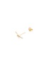 Detail View - Click To Enlarge - MÉTIER BY TOMFOOLERY - Balance Baguette Diamond Stud 9K Gold Single Earring — Left