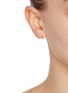 Figure View - Click To Enlarge - MÉTIER BY TOMFOOLERY - Balance Baguette Diamond Stud 9K Gold Single Earring — Right