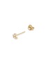 Detail View - Click To Enlarge - MÉTIER BY TOMFOOLERY - Fleurescent Diamond Stud 9K Gold Single Earring — Left