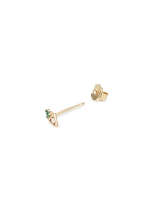 Detail View - Click To Enlarge - MÉTIER BY TOMFOOLERY - Az Gemstone Stud 9K Gold Single Earring