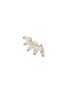 Main View - Click To Enlarge - MÉTIER BY TOMFOOLERY - Fleurescent Diamond Stud 9K Gold Single Earring — Right