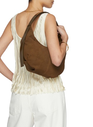 Figure View - Click To Enlarge - NOTHING WRITTEN - HT Suede Hobo Shoulder Bag