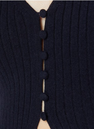  - ARCH4 - V-Neck Ribbed Cashmere Knit Cardigan